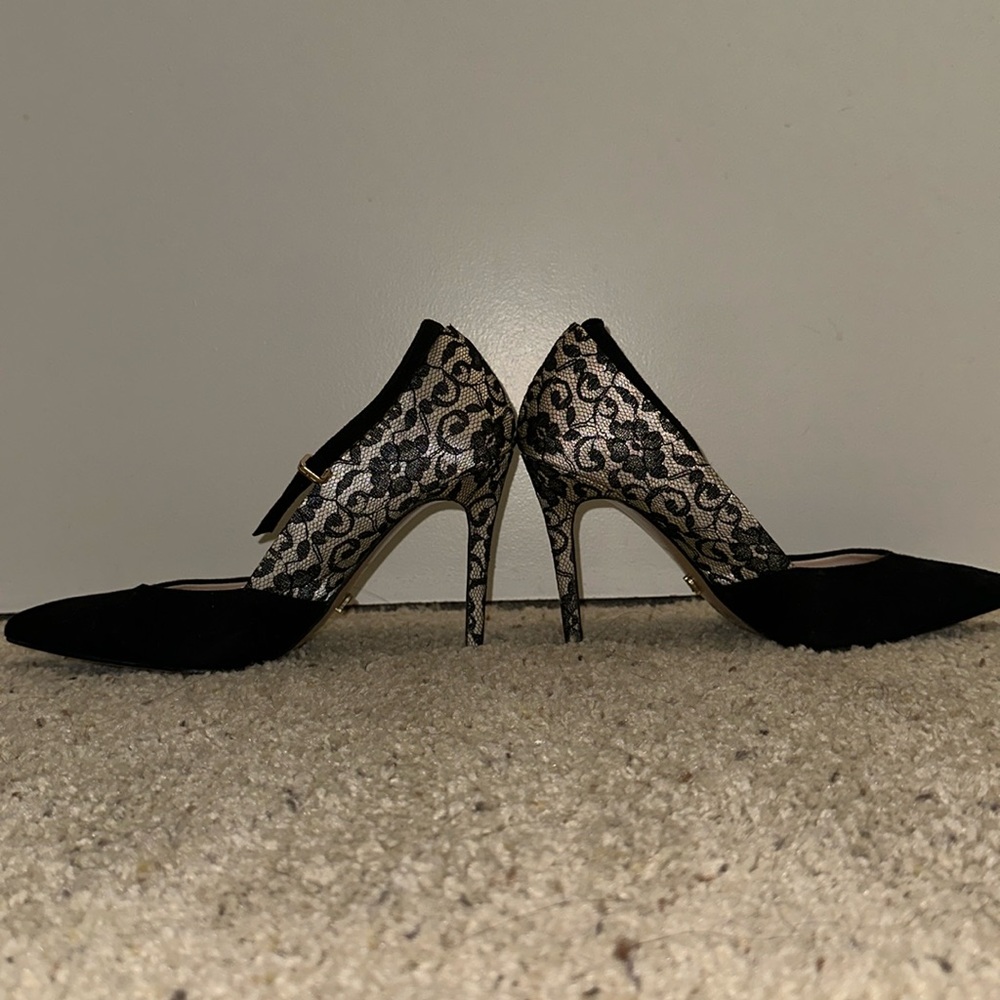 Victoria’s Secret Brand Shoes - Black Lace Heels - Size 7.5
